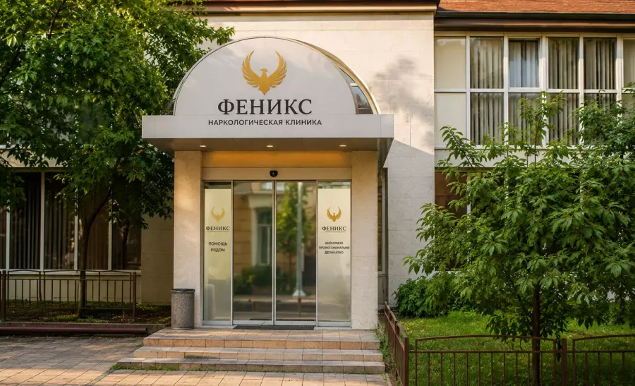 Вход в наркологическую клинику «Феникс» в Новозыбкове